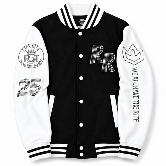 Rich Rite Rhinestone Varsity Jacket