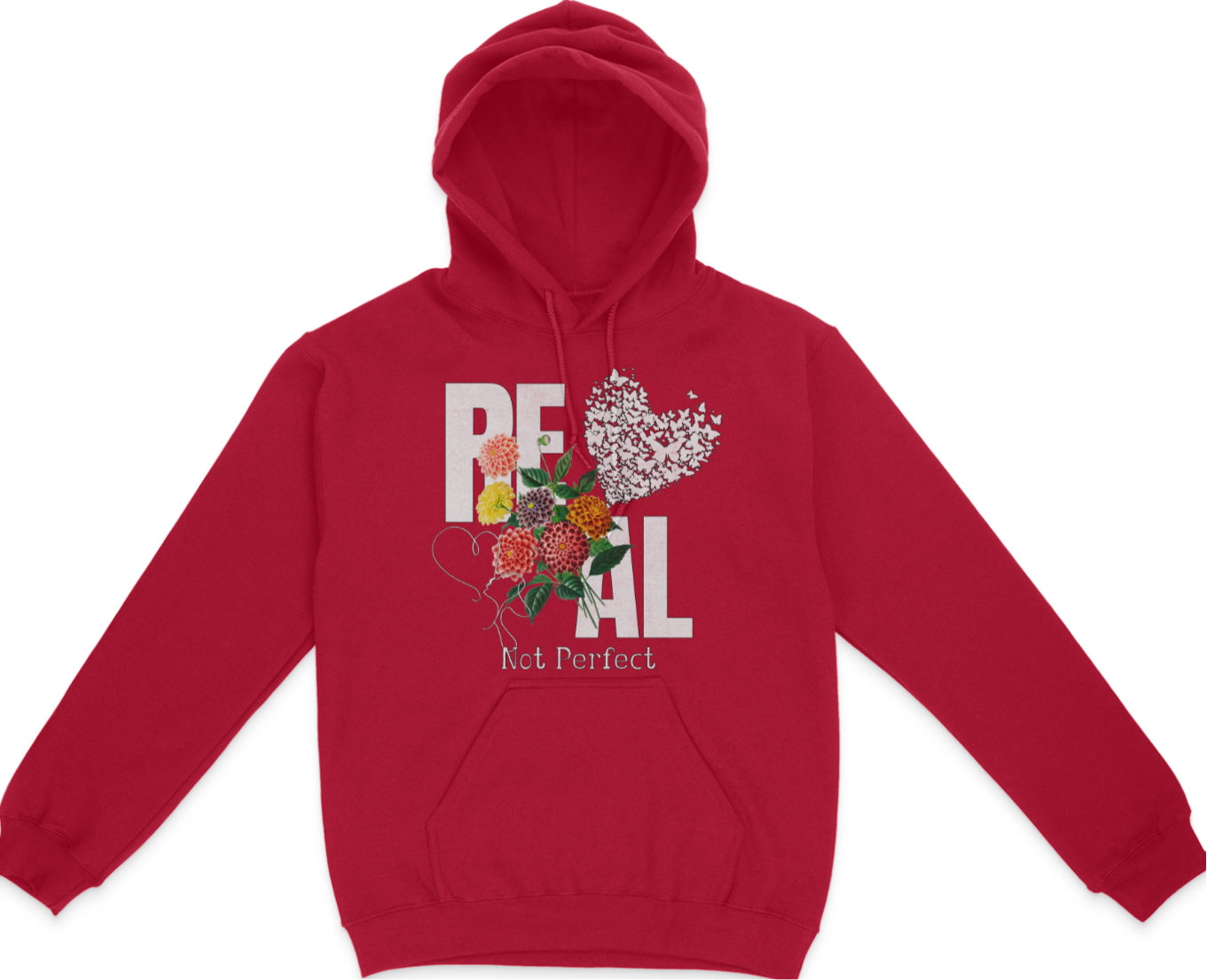 Real, Not Perfect Graphic Unisex Hoodie