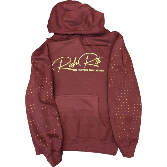 Rich Rite Gold Foil/Rhinestone Unisex Hoodie