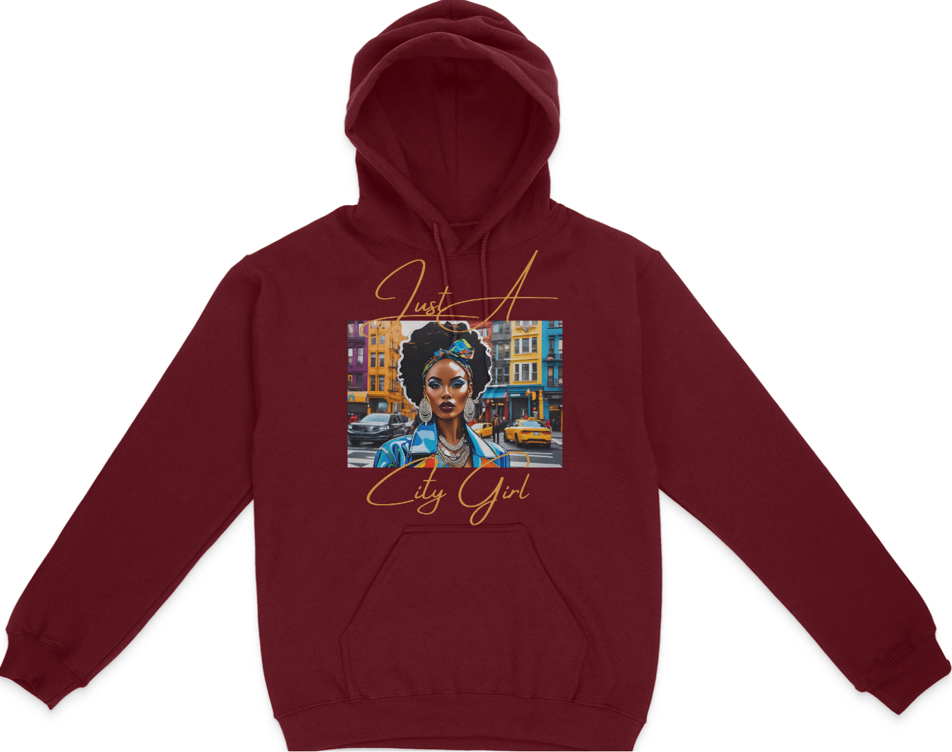 Just A City Girl Graphic Unisex Hoodie