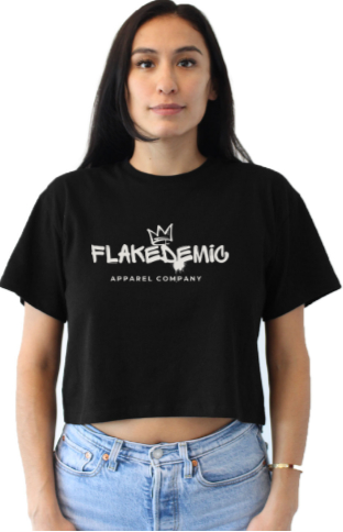 FLAKEDEMIC (Crown) Relaxed Fit Cropped Tee