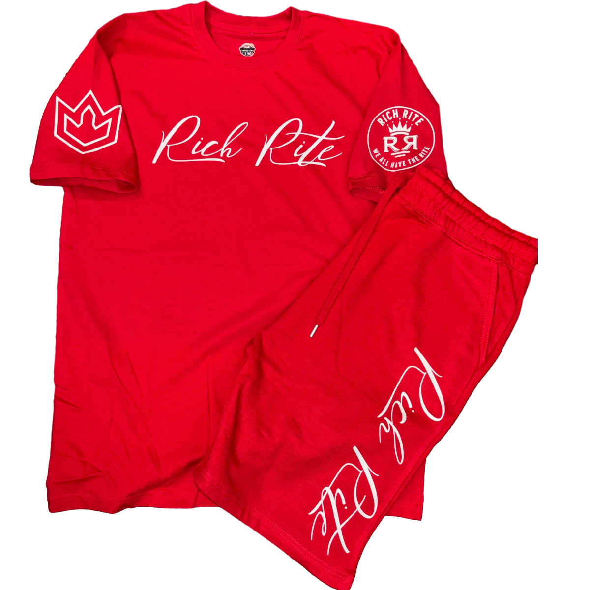 Rich Rite Script Unisex Short Set
