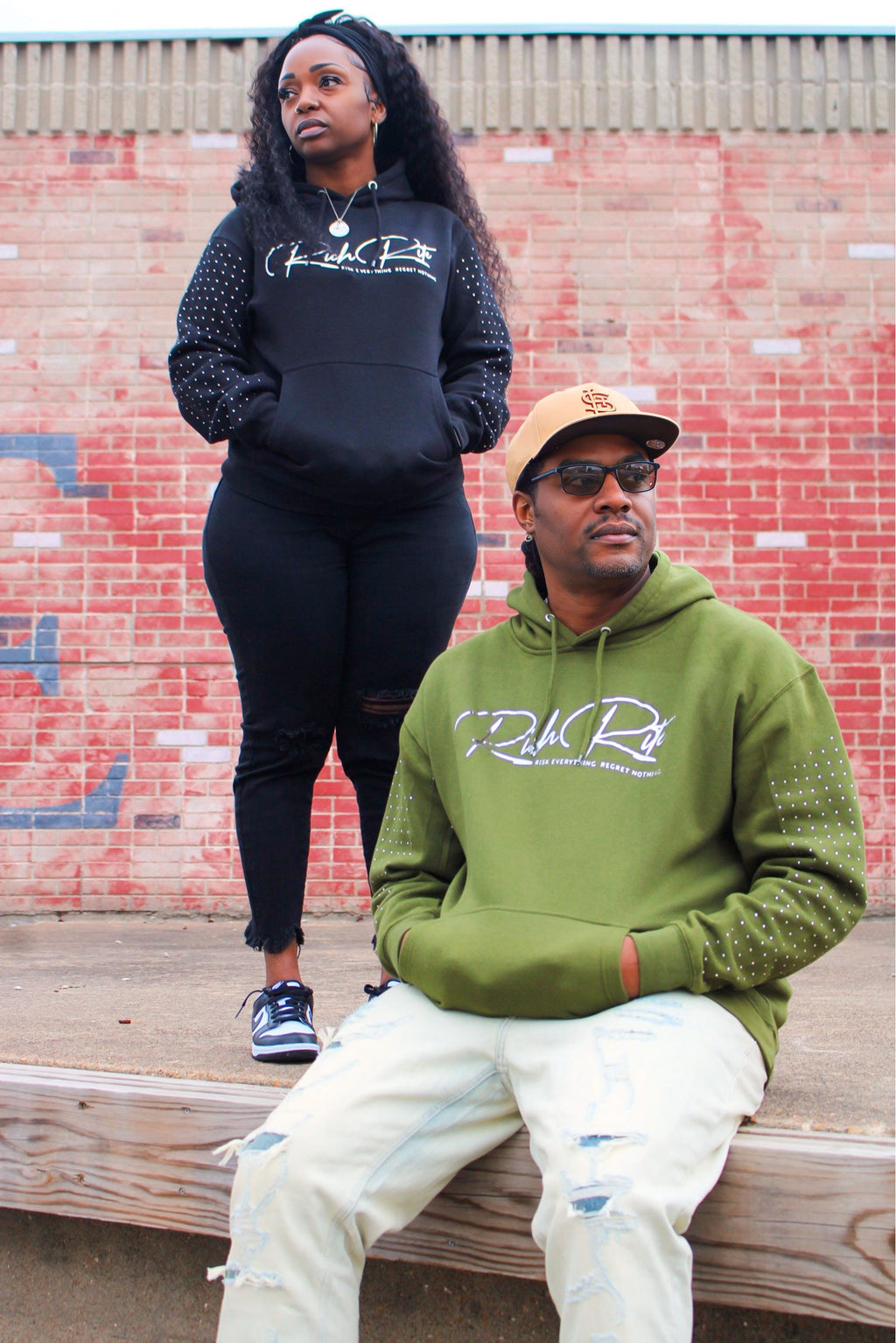 Rich Rite Foil/Rhinestone Unisex Hoodie