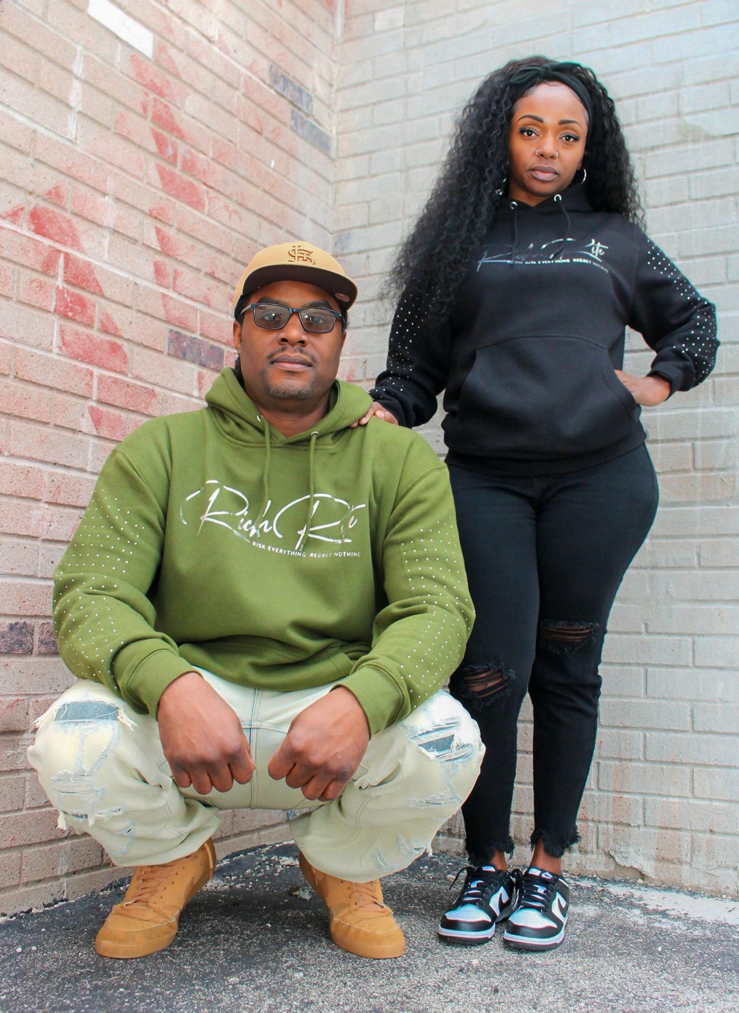 Rich Rite Foil/Rhinestone Unisex Hoodie