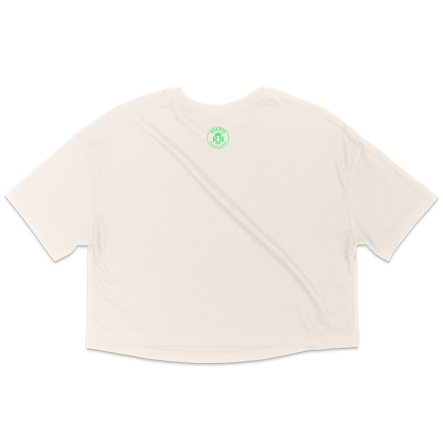 Rich Rite Front and Back Logo Jersey Crop Top