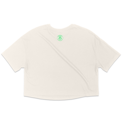 Rich Rite Front and Back Logo Jersey Crop Top