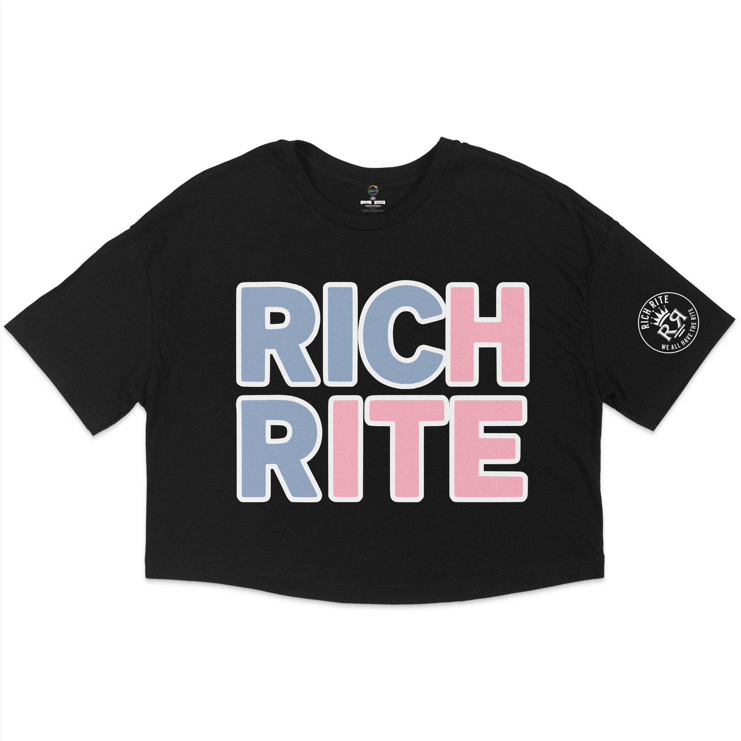 Rich Rite Cotton Candy Jersey Cropped T-Shirt