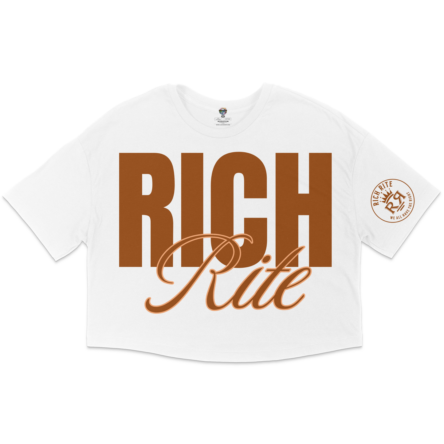 Rich Rite Rich Chocolate Jersey Cropped T-Shirt