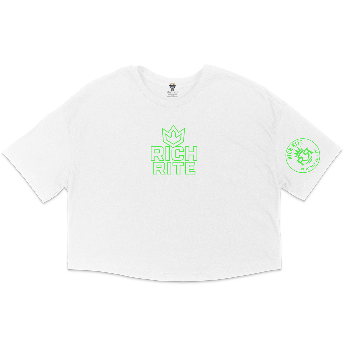 Rich Rite Crown Mid Chest Jersey Cropped T-Shirt