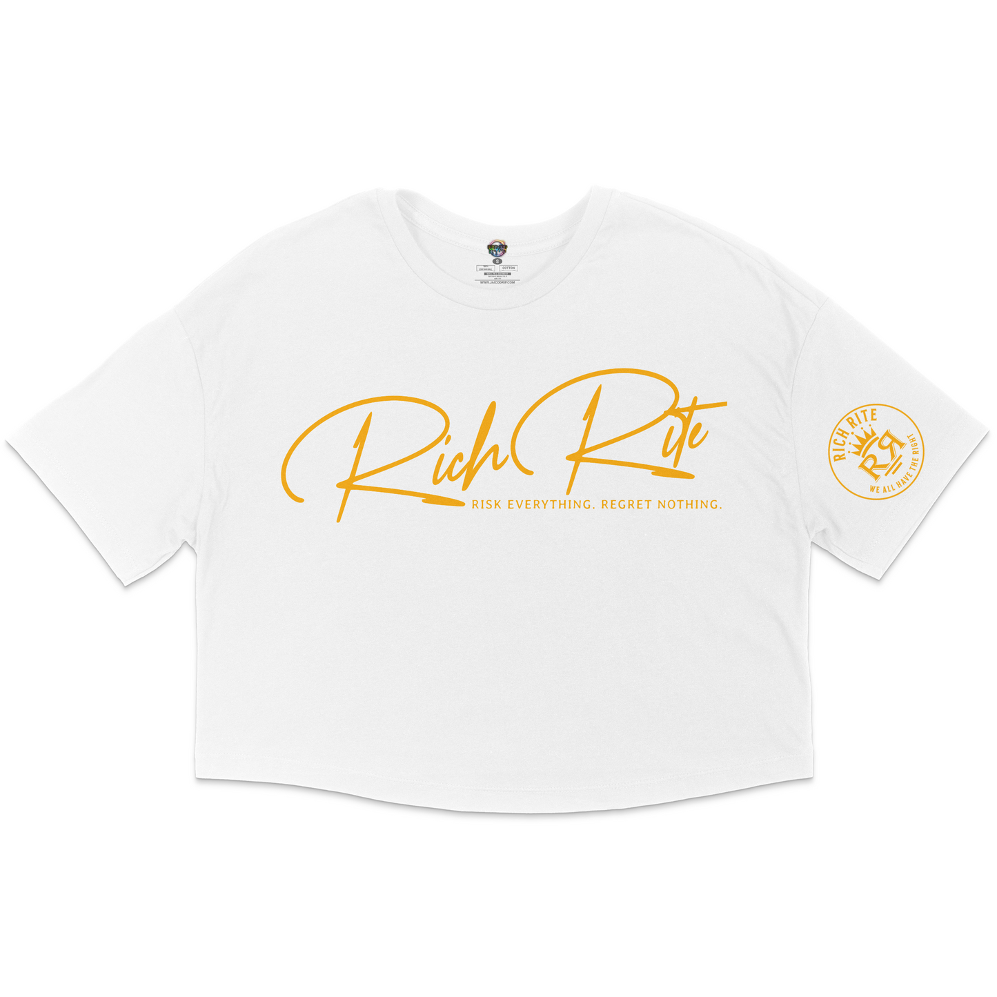 Rich Rite Gold jersey Cropped T-shirt