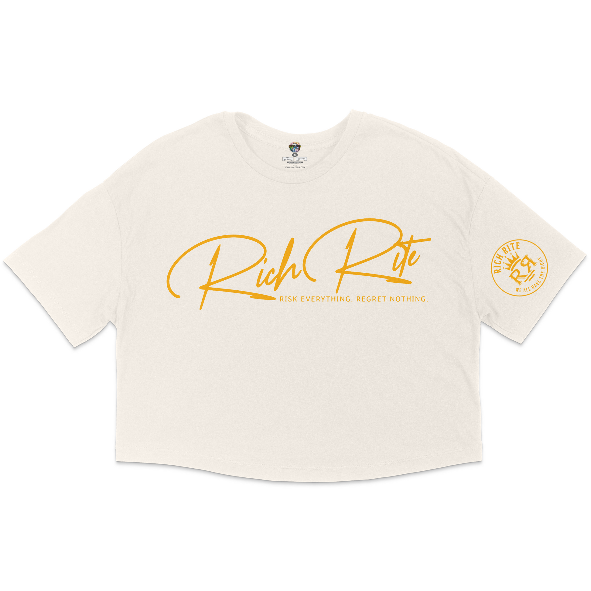 Rich Rite Gold jersey Cropped T-shirt