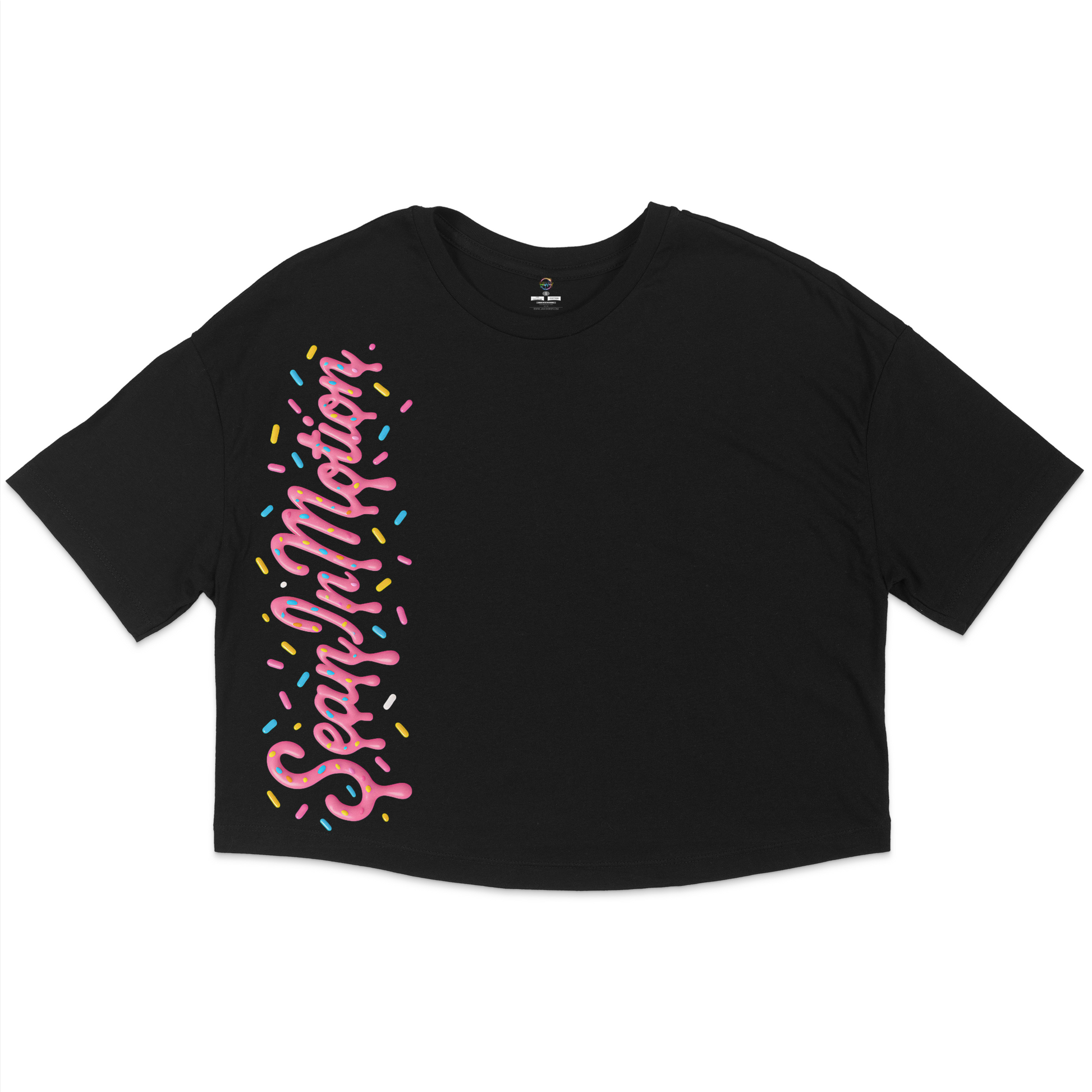 Seaninmotion Side Design Jersey Cropped T-Shirt