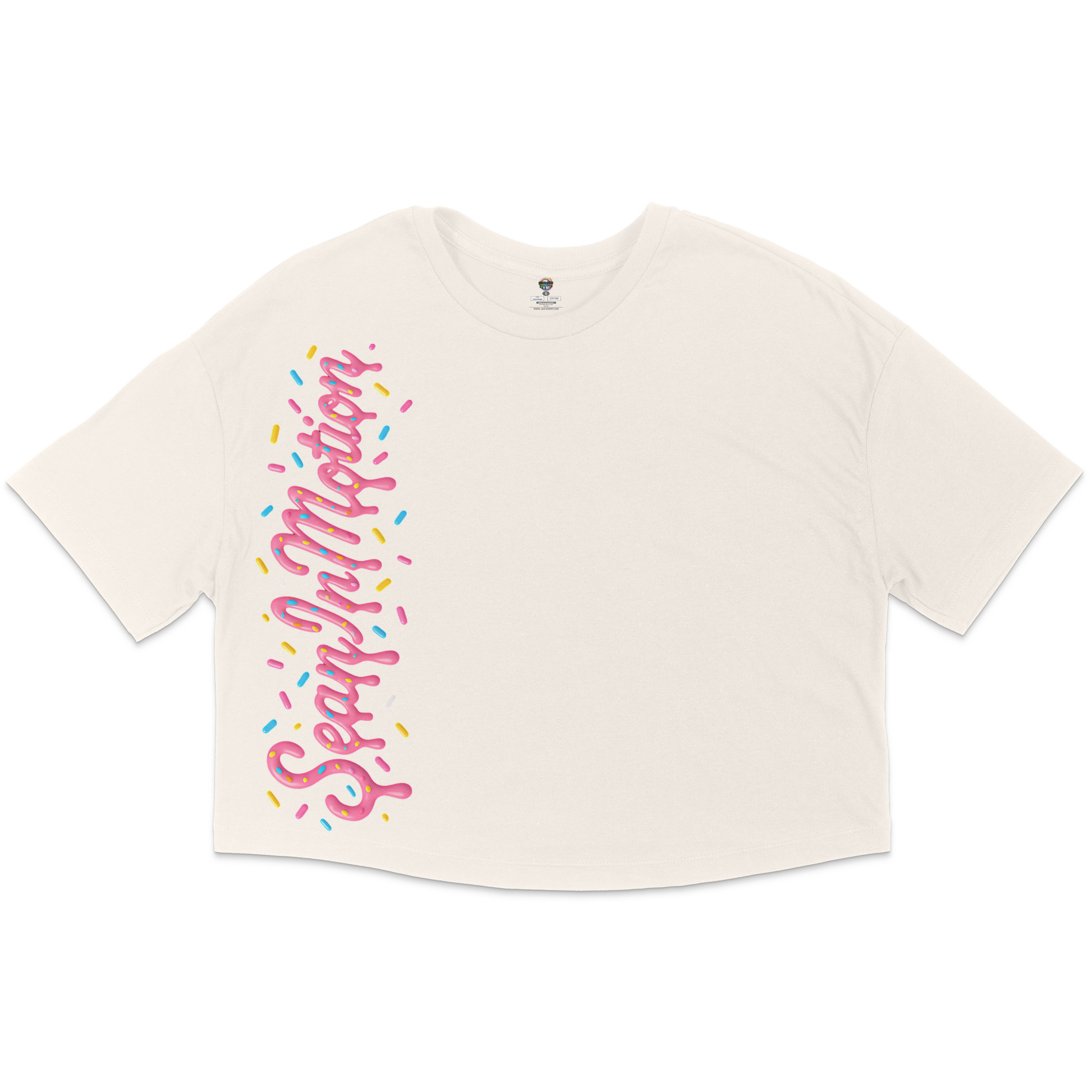 Seaninmotion Side Design Jersey Cropped T-Shirt