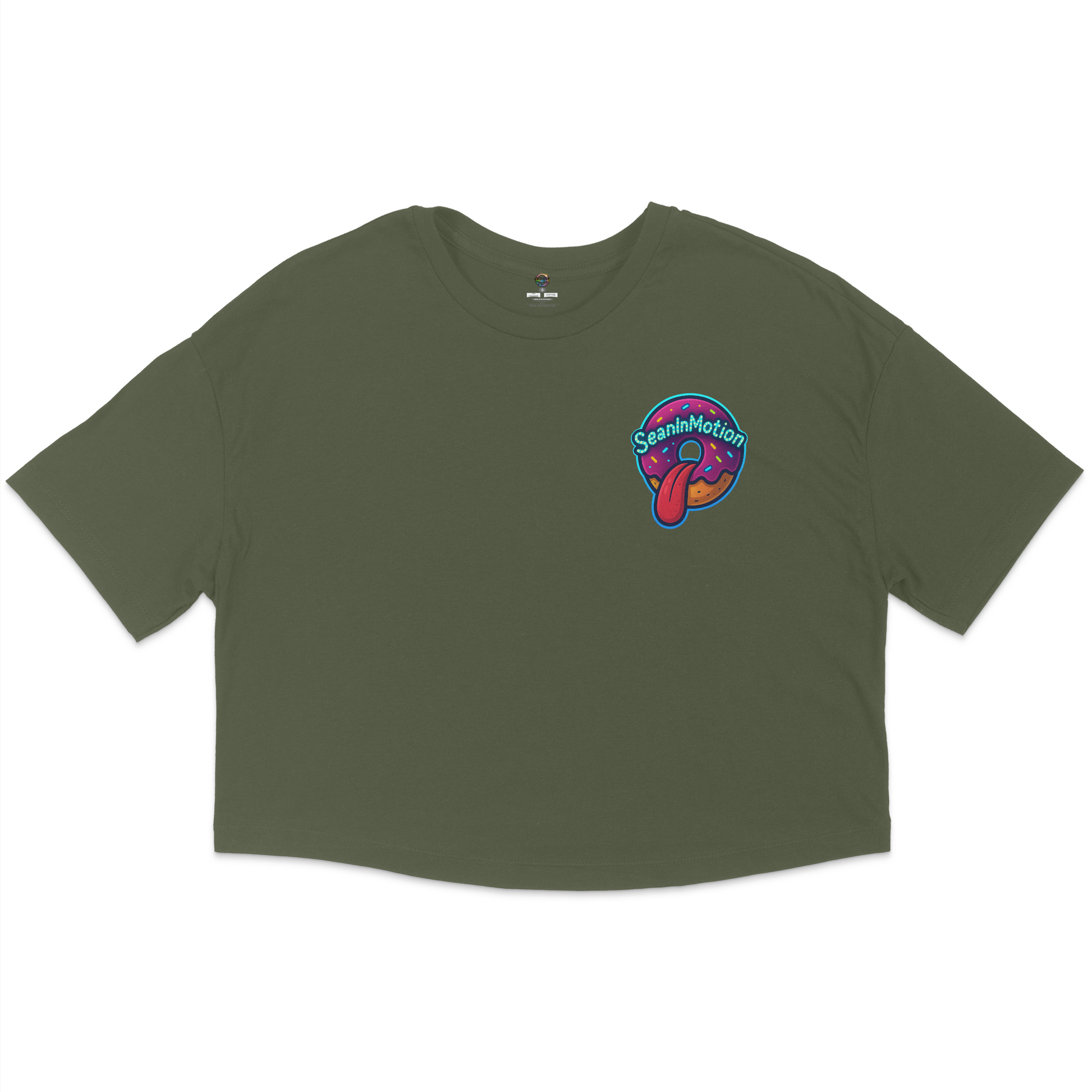 Team In Motion Front And Back Jersey Cropped T-Shirt