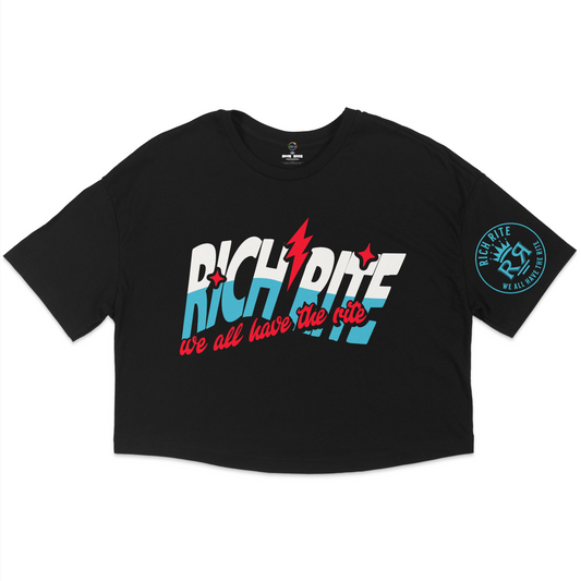 Rich Rite Bomb Pop Jersey Cropped T-Shirt