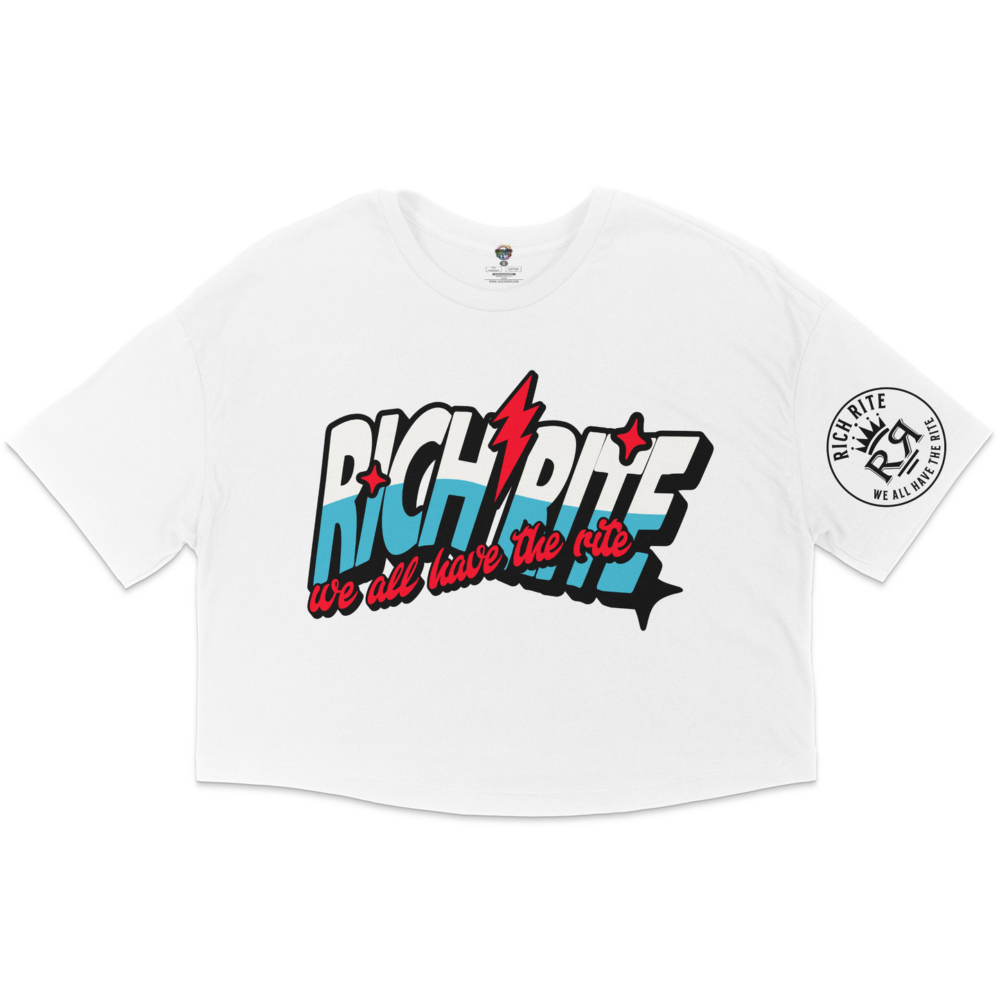 Rich Rite Bomb Pop Jersey Cropped T-Shirt