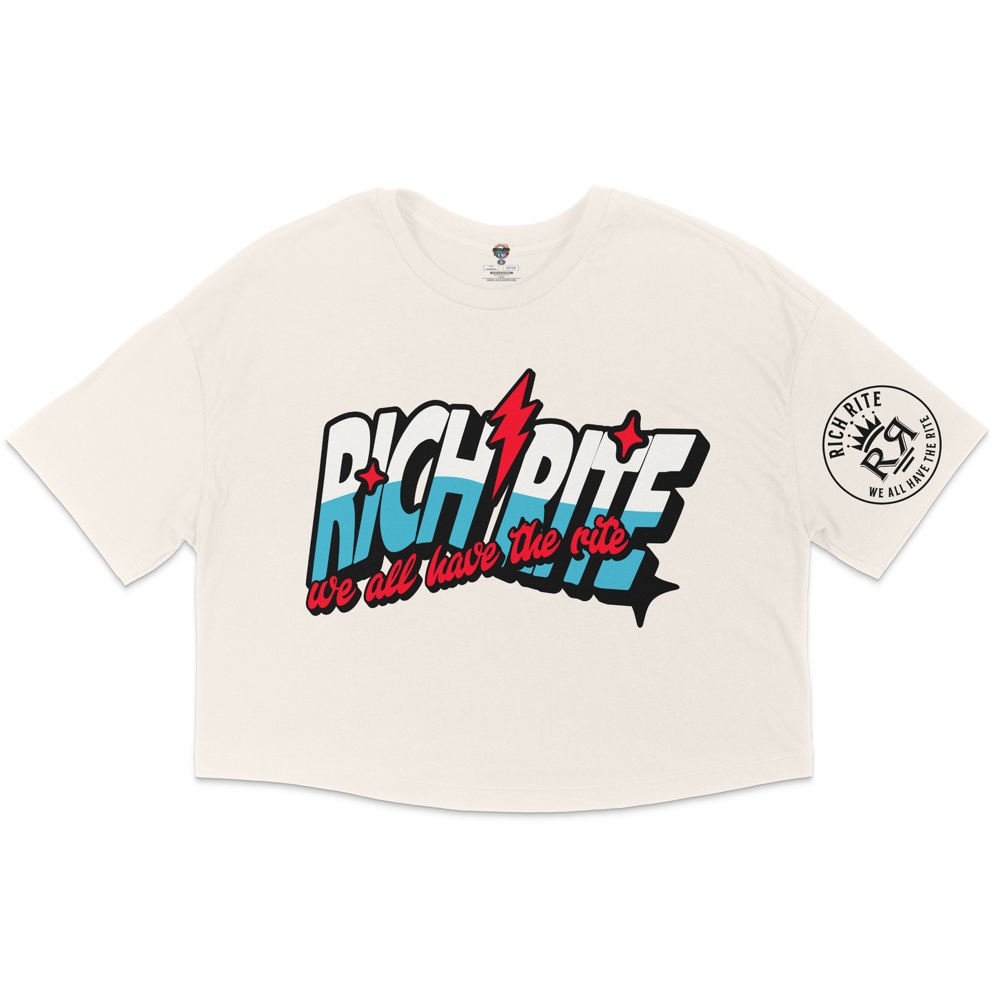 Rich Rite Bomb Pop Jersey Cropped T-Shirt
