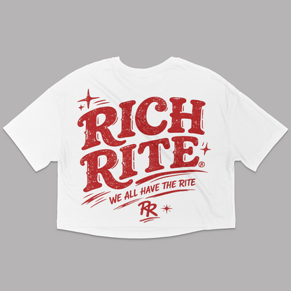 Rich Rite Front and Back Relaxed Fit Cropped T-Shirt