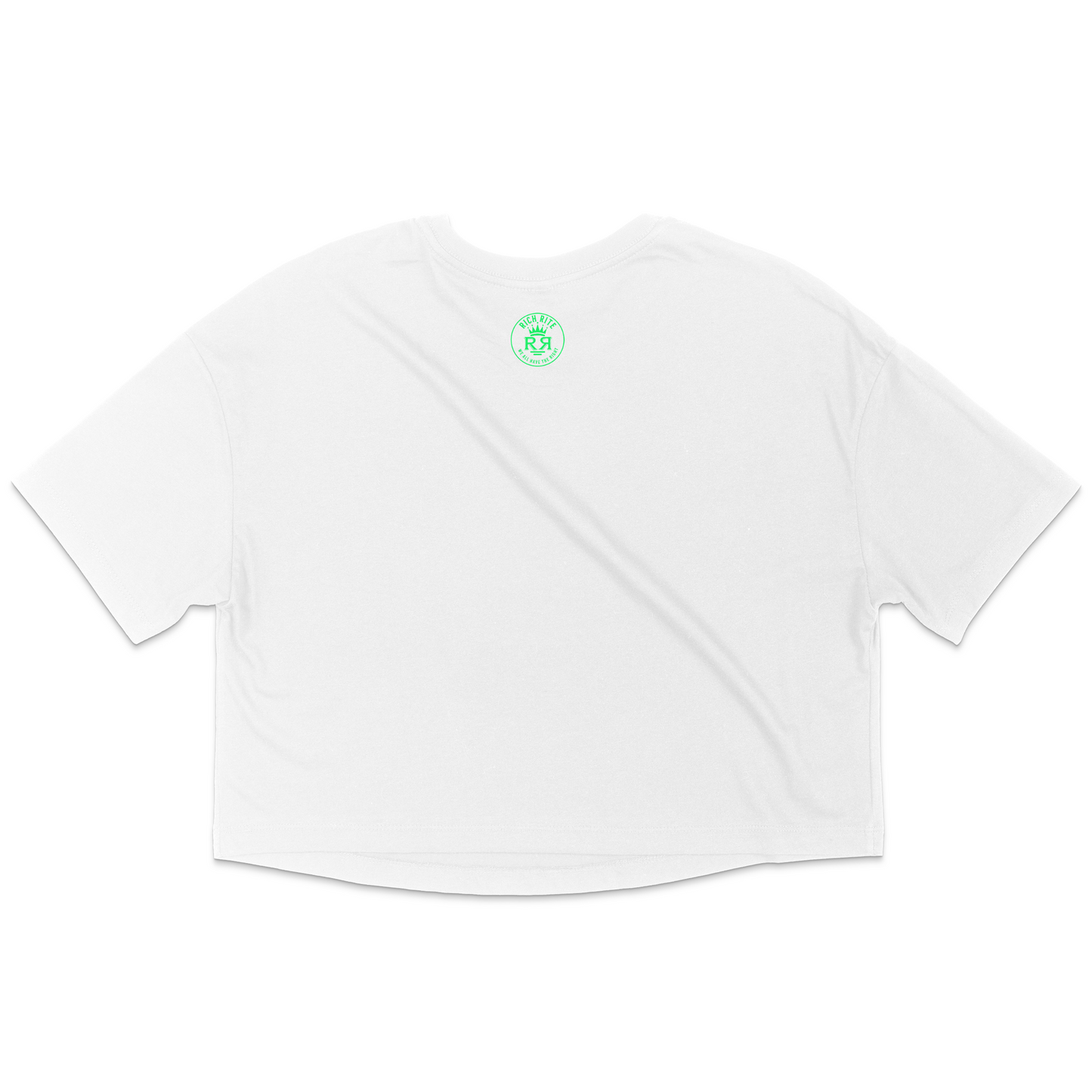 Rich Rite Front and Back Logo Jersey Crop Top