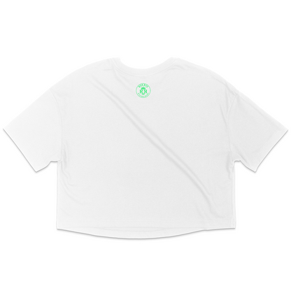 Rich Rite Front and Back Logo Jersey Crop Top