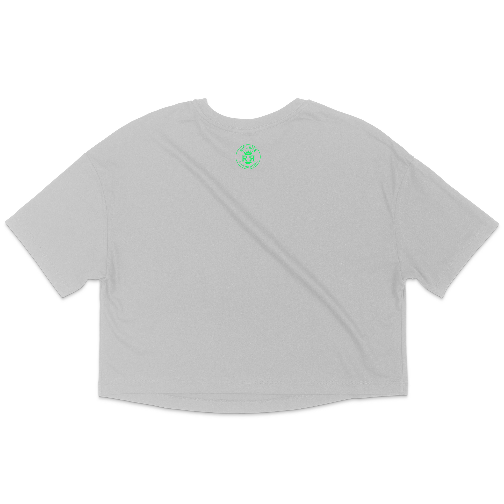 Rich Rite Front and Back Logo Jersey Crop Top