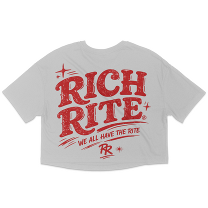 Rich Rite Front and Back Relaxed Fit Cropped T-Shirt