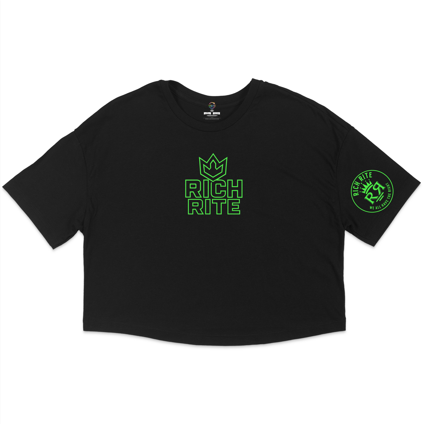 Rich Rite Crown Mid Chest Jersey Cropped T-Shirt