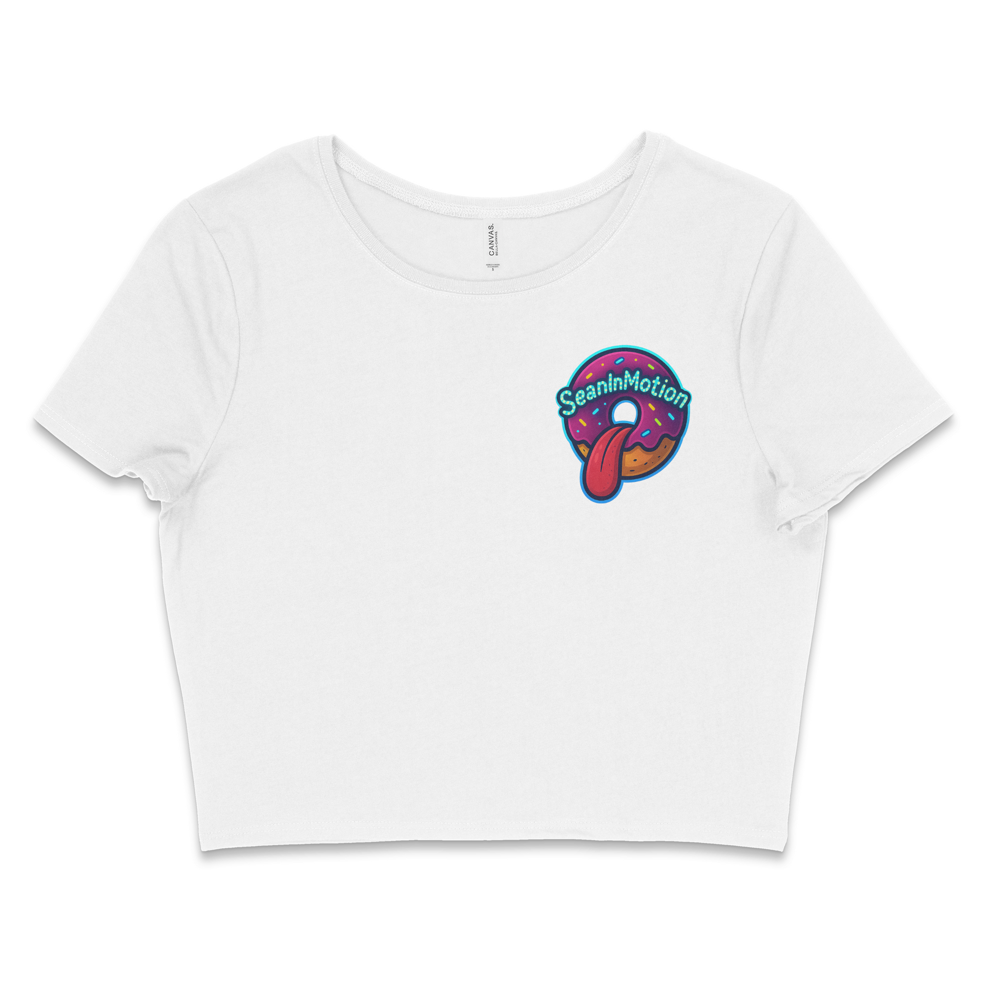 Seaninmotion Front Logo Fitted Crop Top