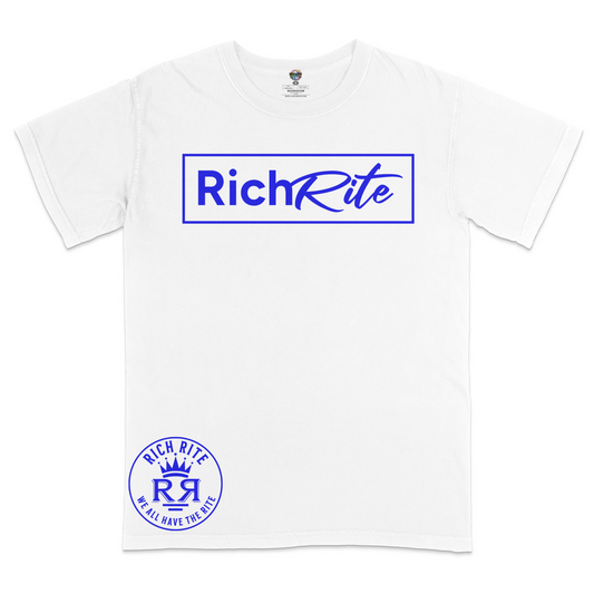 Rich Rite Blue Logo Heavyweight Unisex T-Shirt