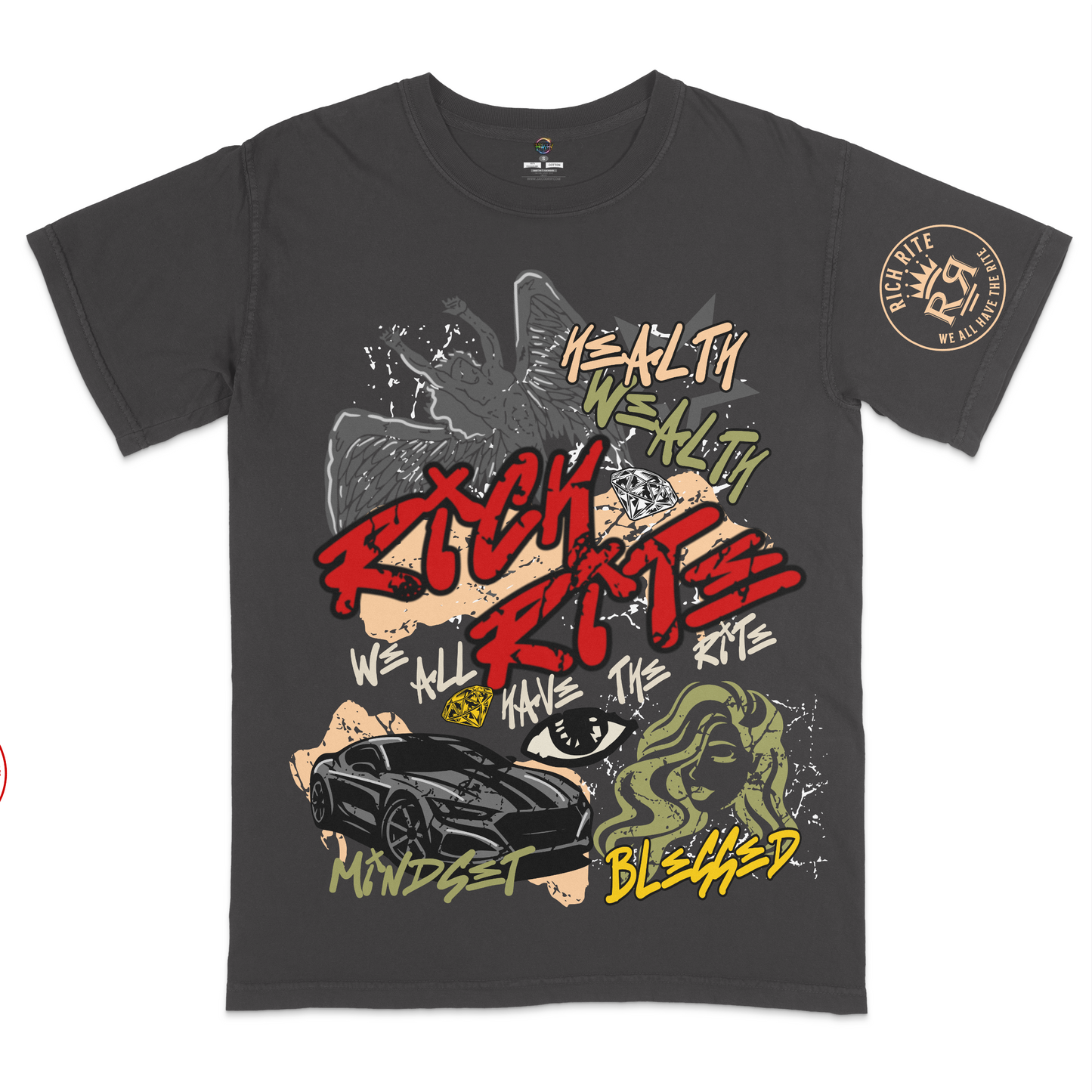 Rich Rite Front and Back Graphic Unisex T-shirt