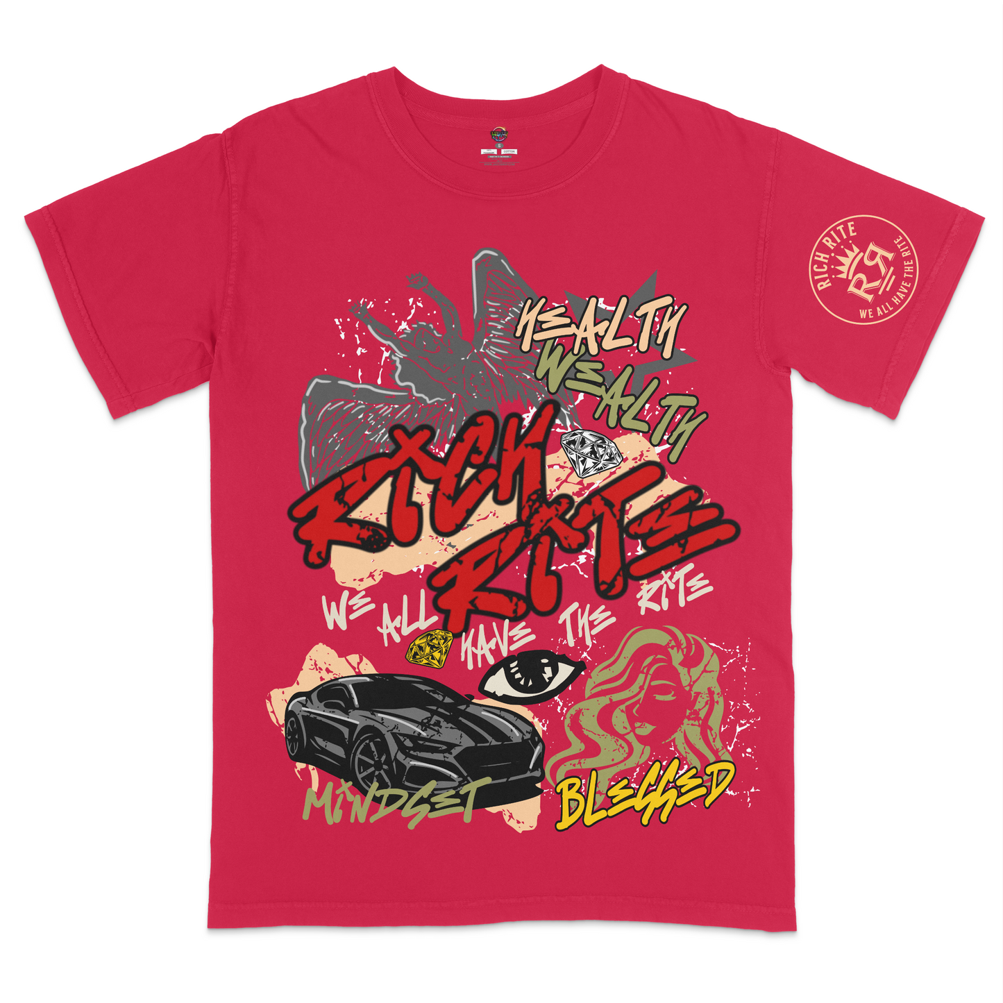 Rich Rite Front and Back Graphic Unisex T-shirt