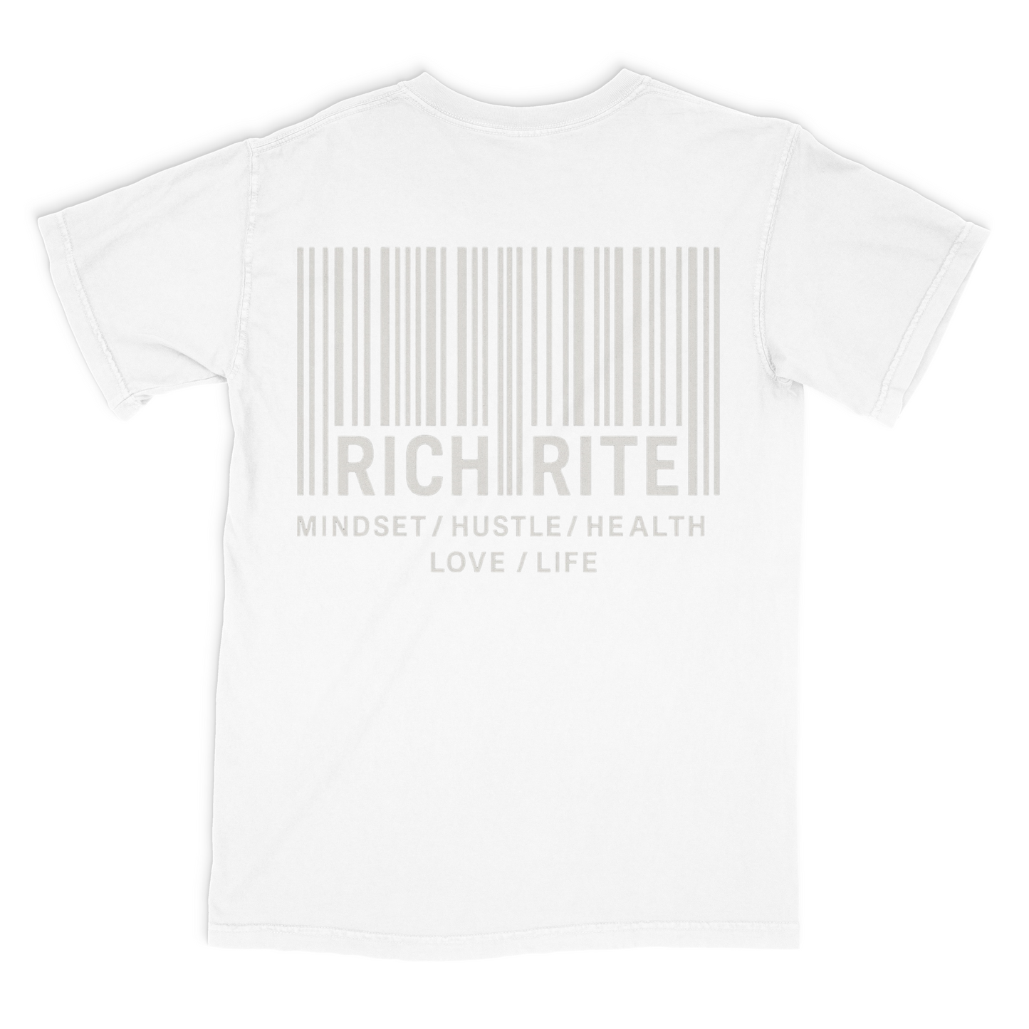 Rich Rite Barcode Heavyweight Unisex Graphic Tshirt