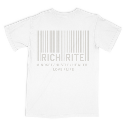 Rich Rite Barcode Heavyweight Unisex Graphic Tshirt