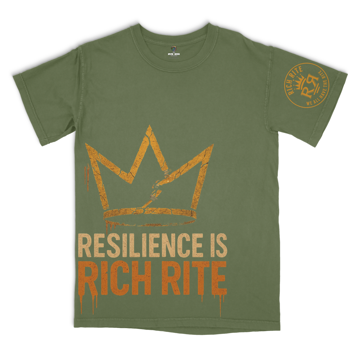 Resilience Is Rich Rite Heavyweight Unisex Graphic Tshirt