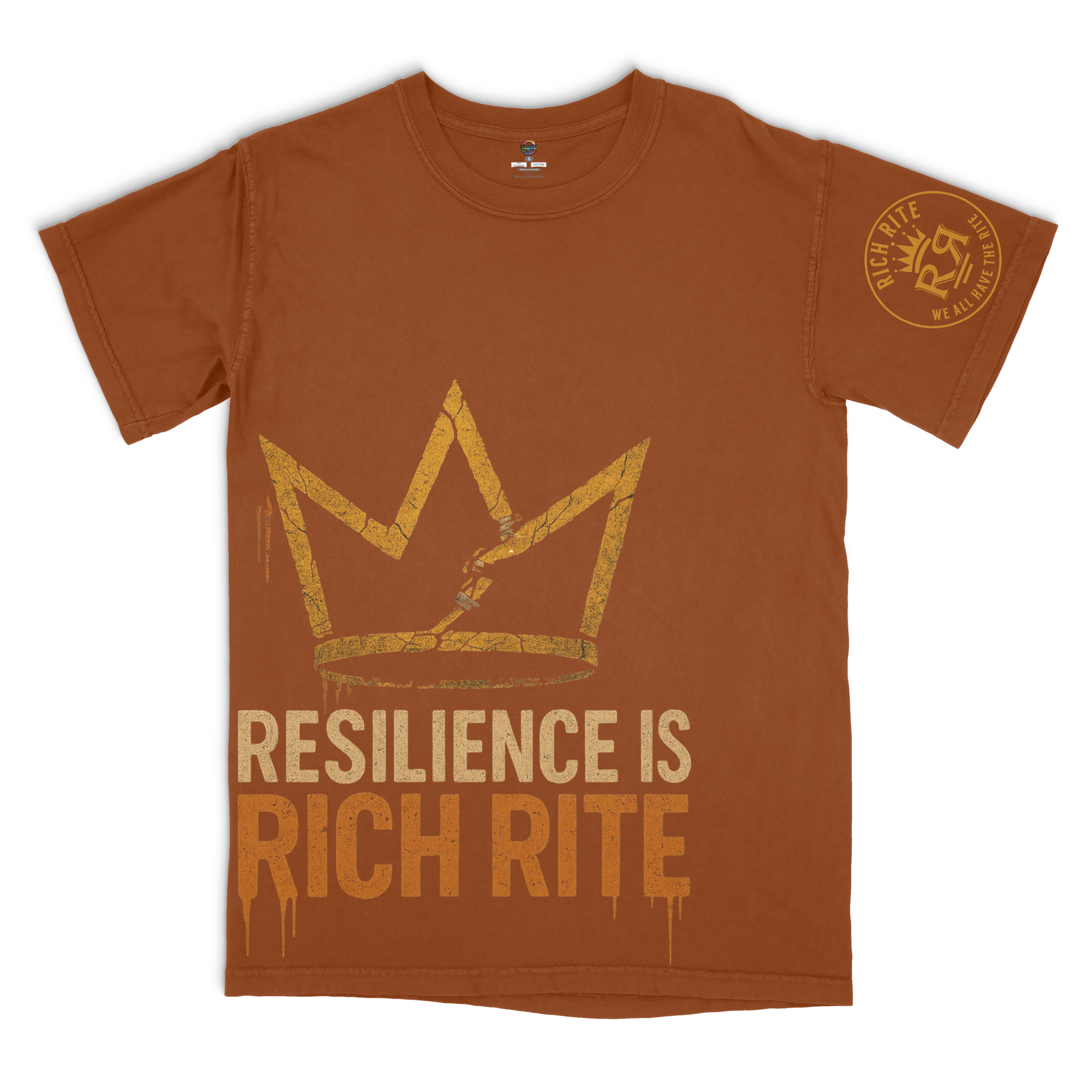 Resilience Is Rich Rite Heavyweight Unisex Graphic Tshirt