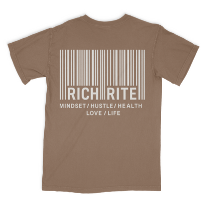 Rich Rite Barcode Heavyweight Unisex Graphic Tshirt