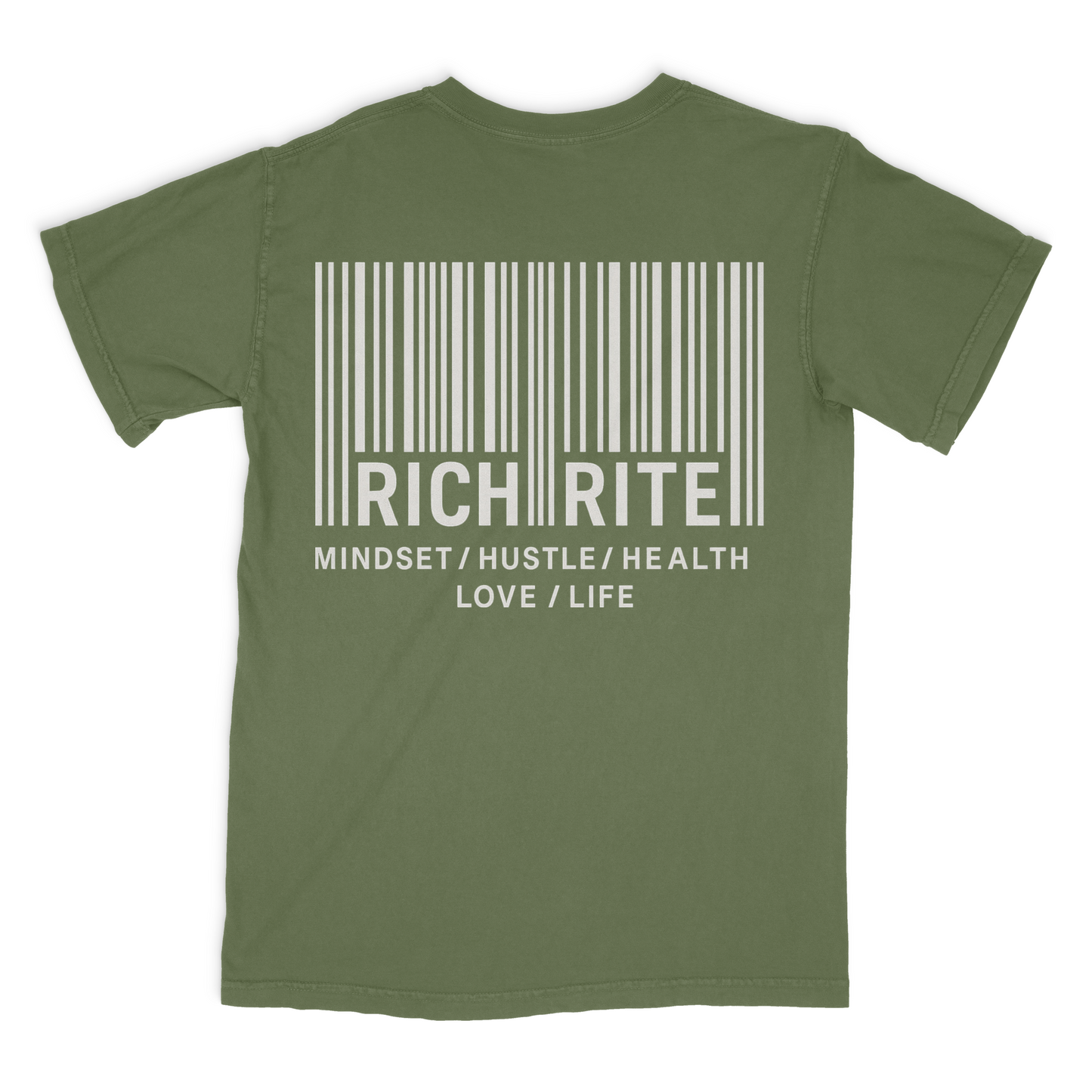 Rich Rite Barcode Heavyweight Unisex Graphic Tshirt