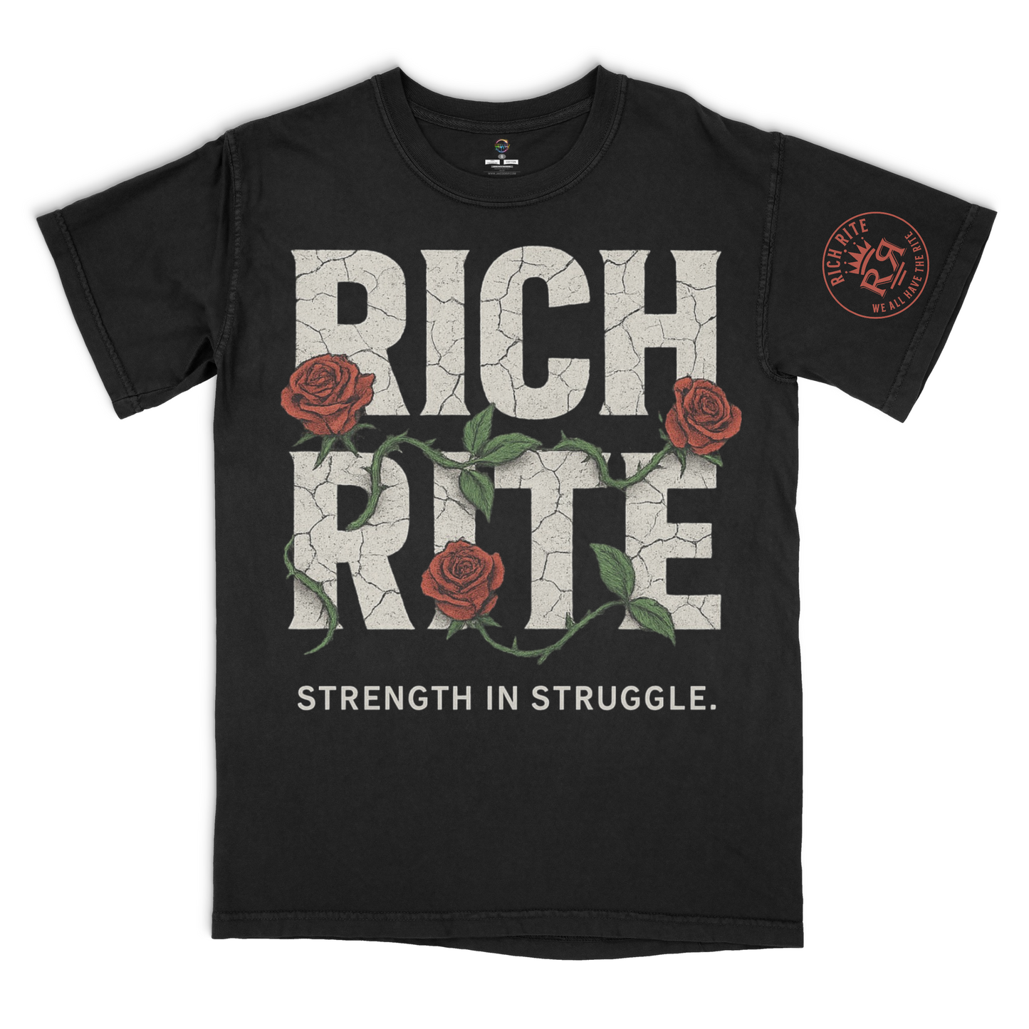 Rich Rite Rose Heavyweight Unisex Graphic Tshirt
