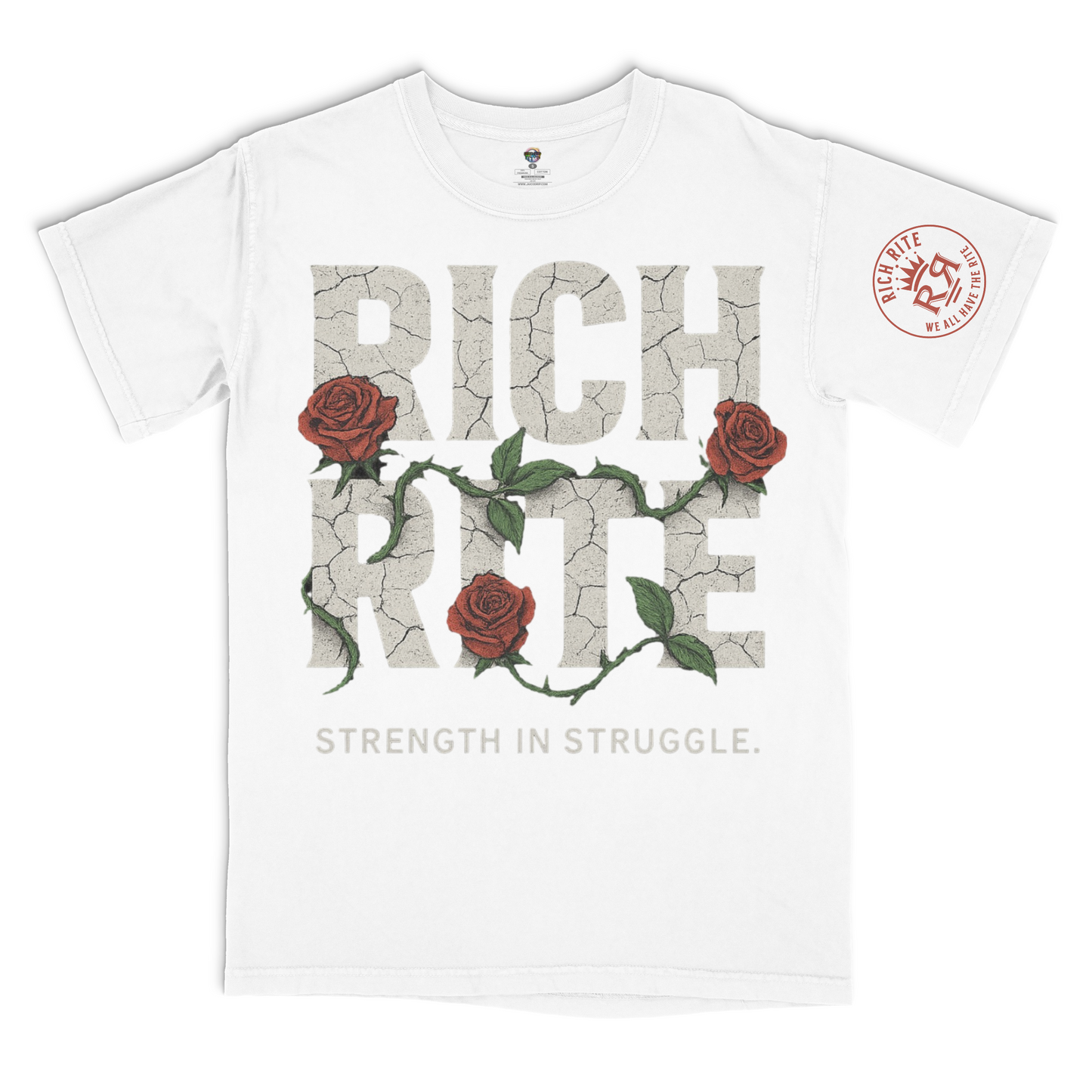 Rich Rite Rose Heavyweight Unisex Graphic Tshirt