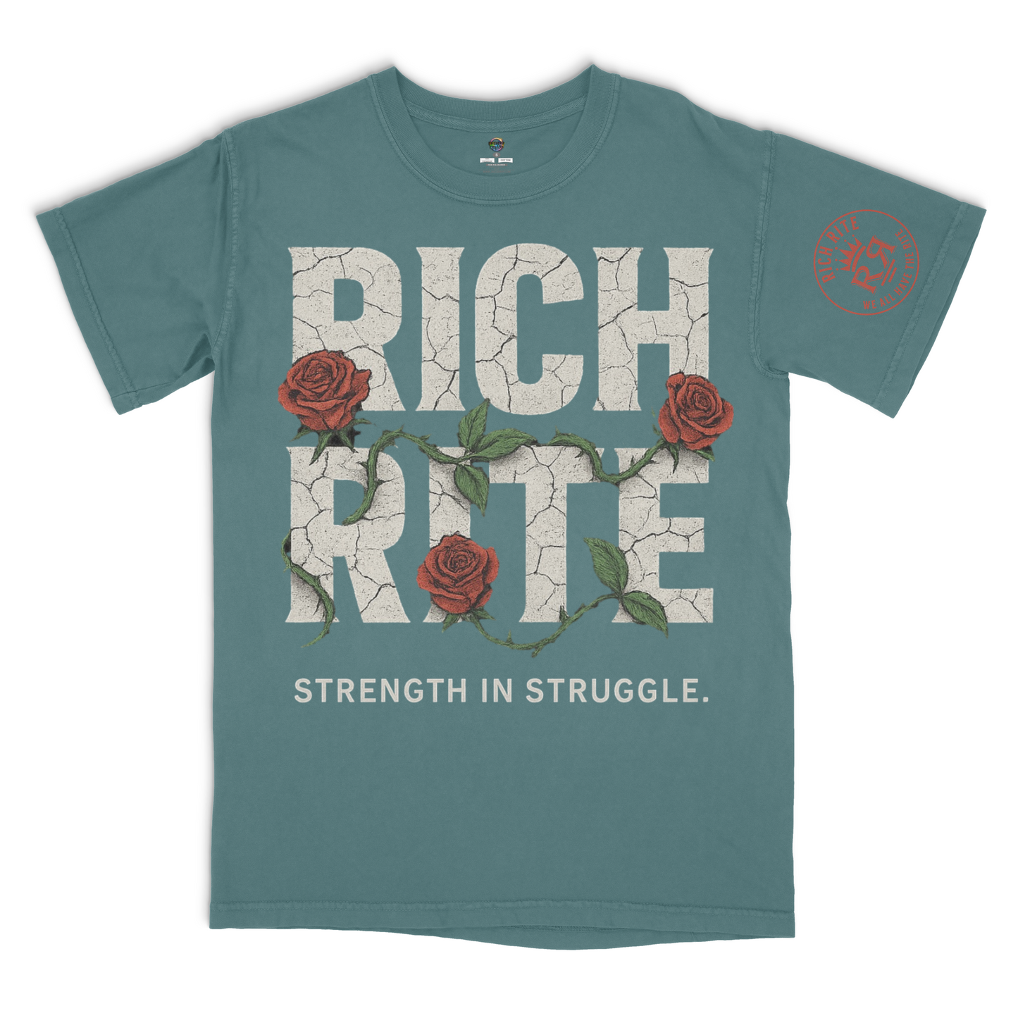 Rich Rite Rose Heavyweight Unisex Graphic Tshirt