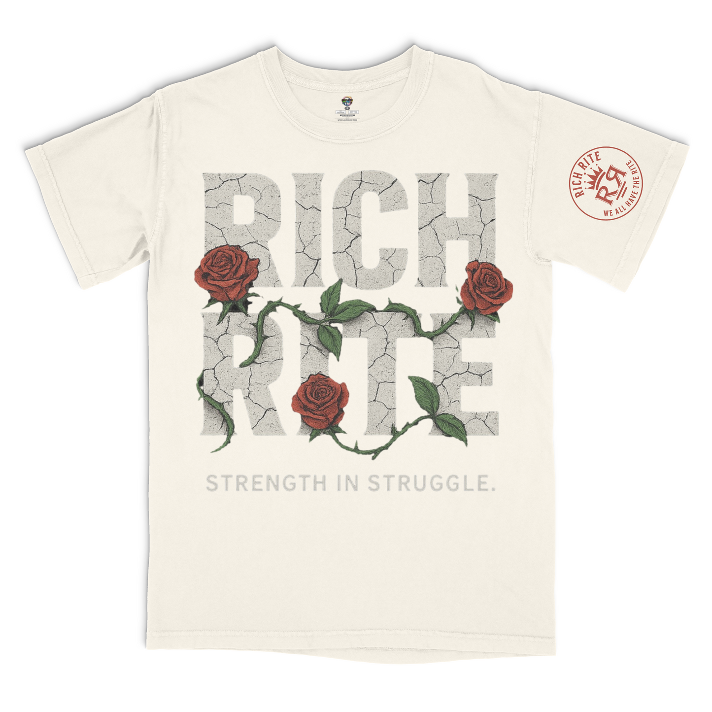 Rich Rite Rose Heavyweight Unisex Graphic Tshirt