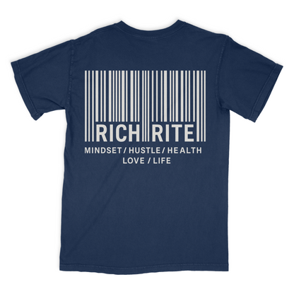 Rich Rite Barcode Heavyweight Unisex Graphic Tshirt