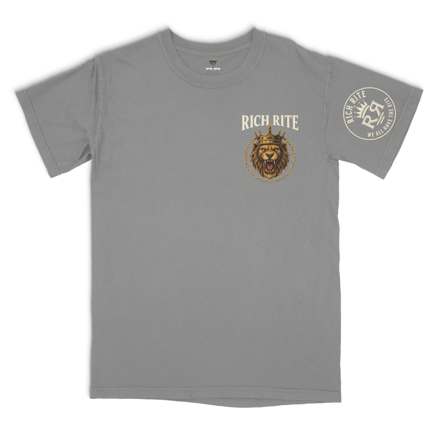Rich Rite Lion Heavyweight Unisex Graphic Tshirt
