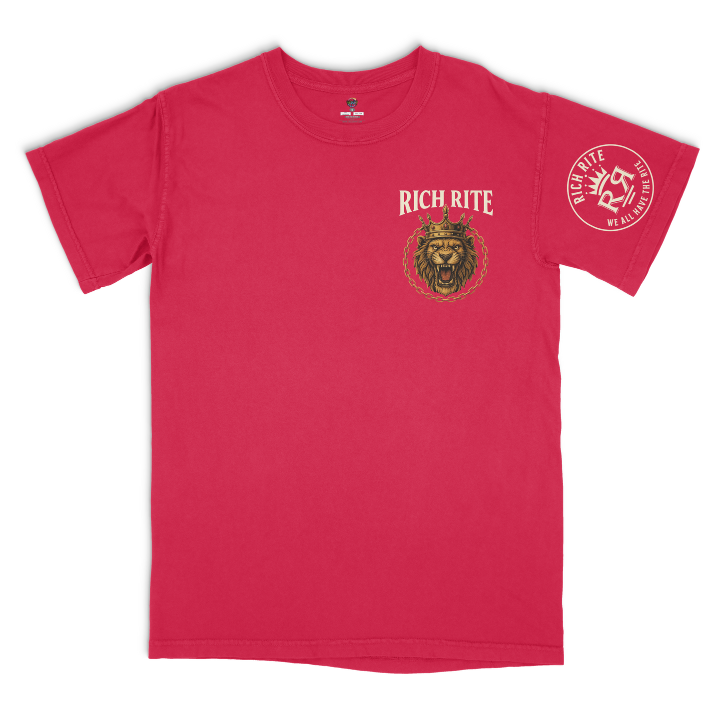 Rich Rite Lion Heavyweight Unisex Graphic Tshirt