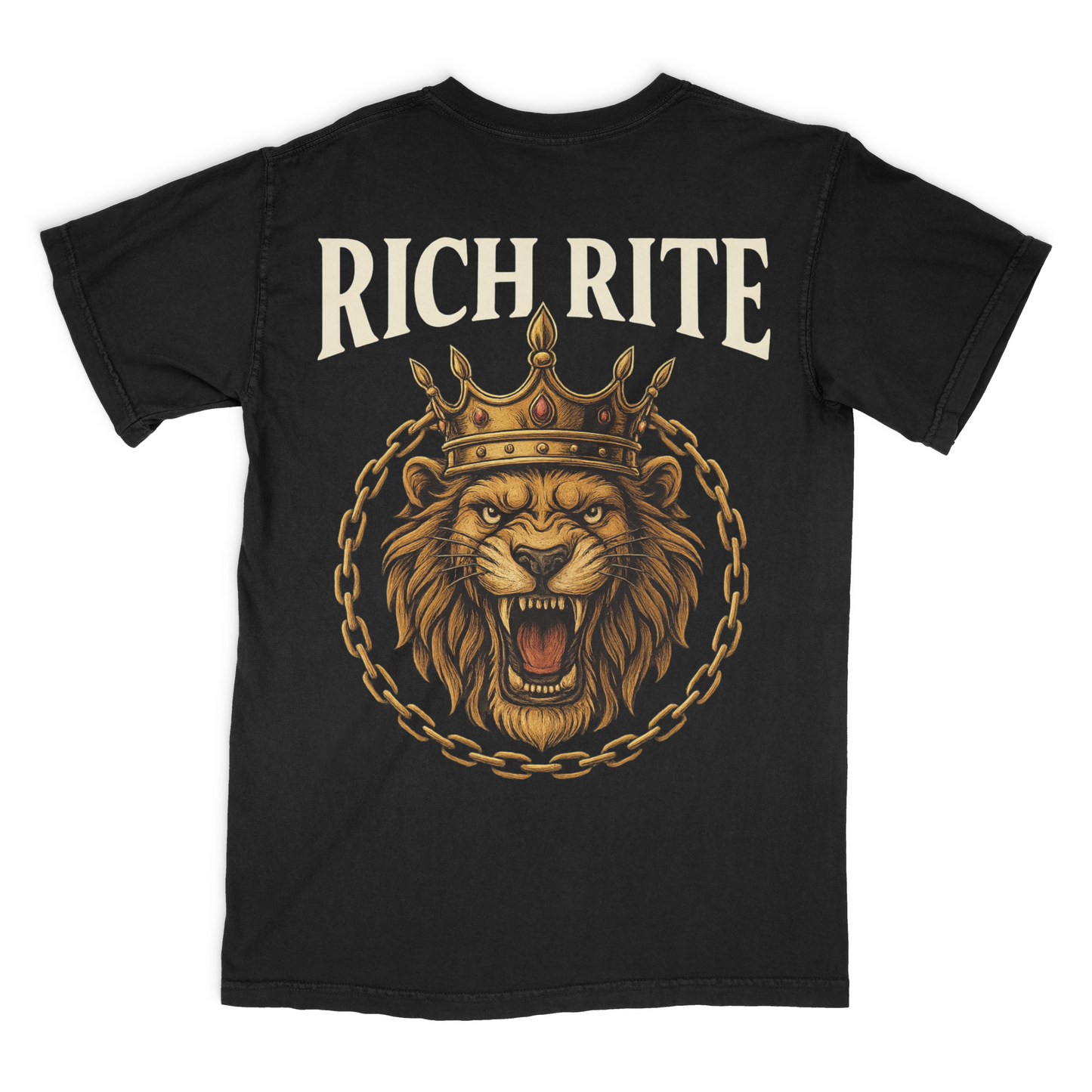 Rich Rite Lion Heavyweight Unisex Graphic Tshirt