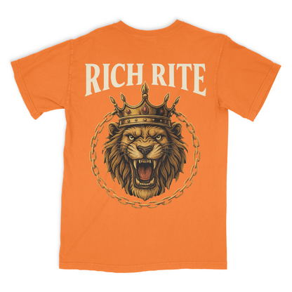 Rich Rite Lion Heavyweight Unisex Graphic Tshirt