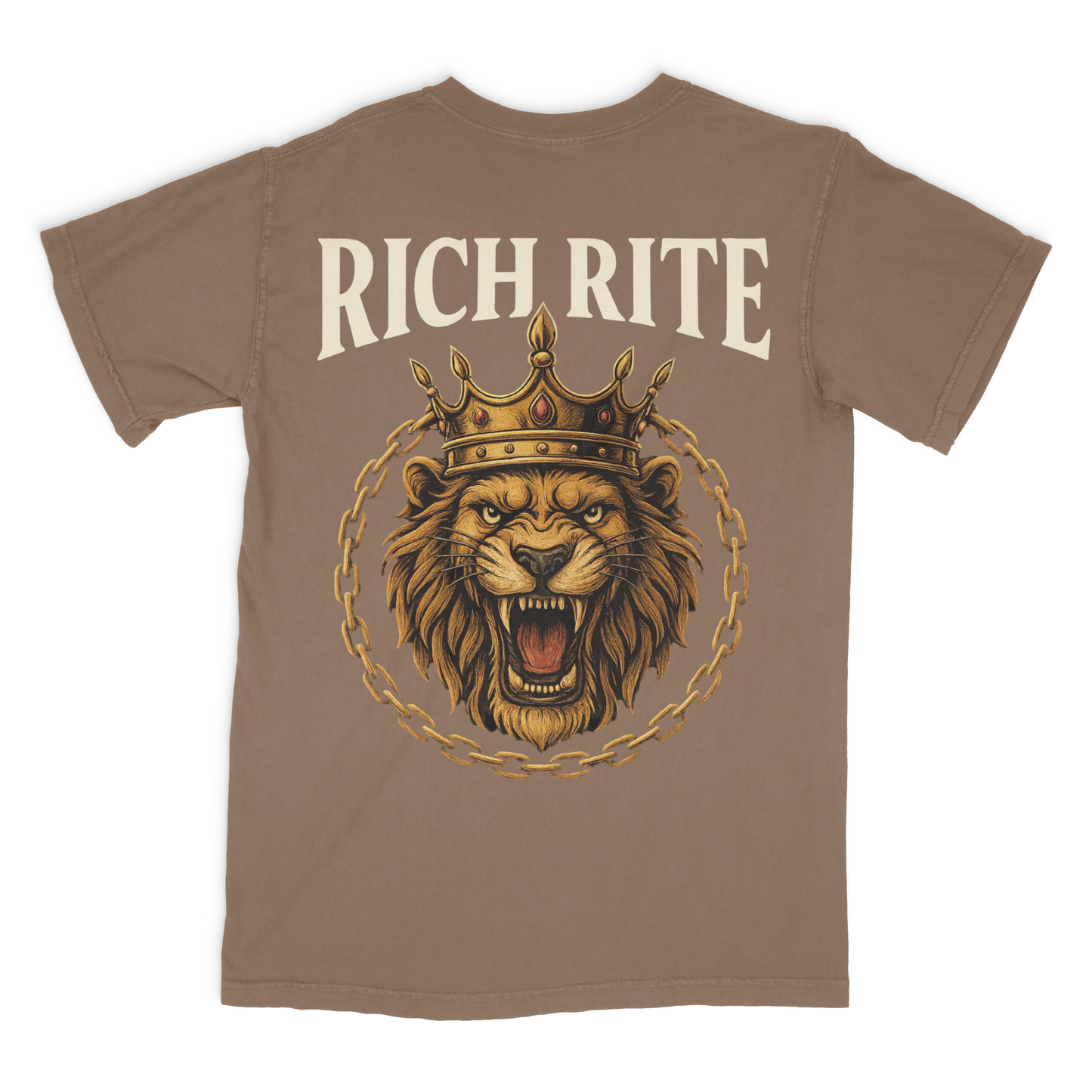Rich Rite Lion Heavyweight Unisex Graphic Tshirt