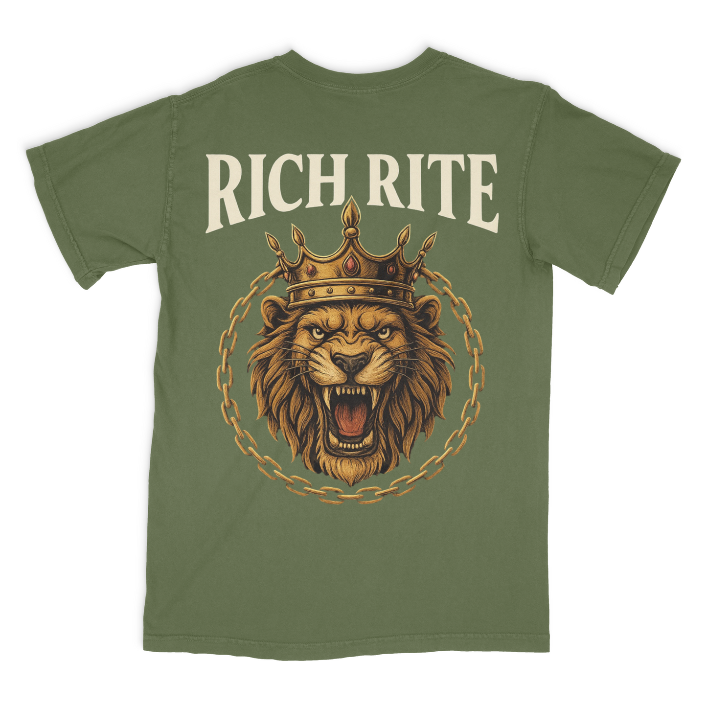 Rich Rite Lion Heavyweight Unisex Graphic Tshirt