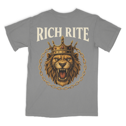Rich Rite Lion Heavyweight Unisex Graphic Tshirt