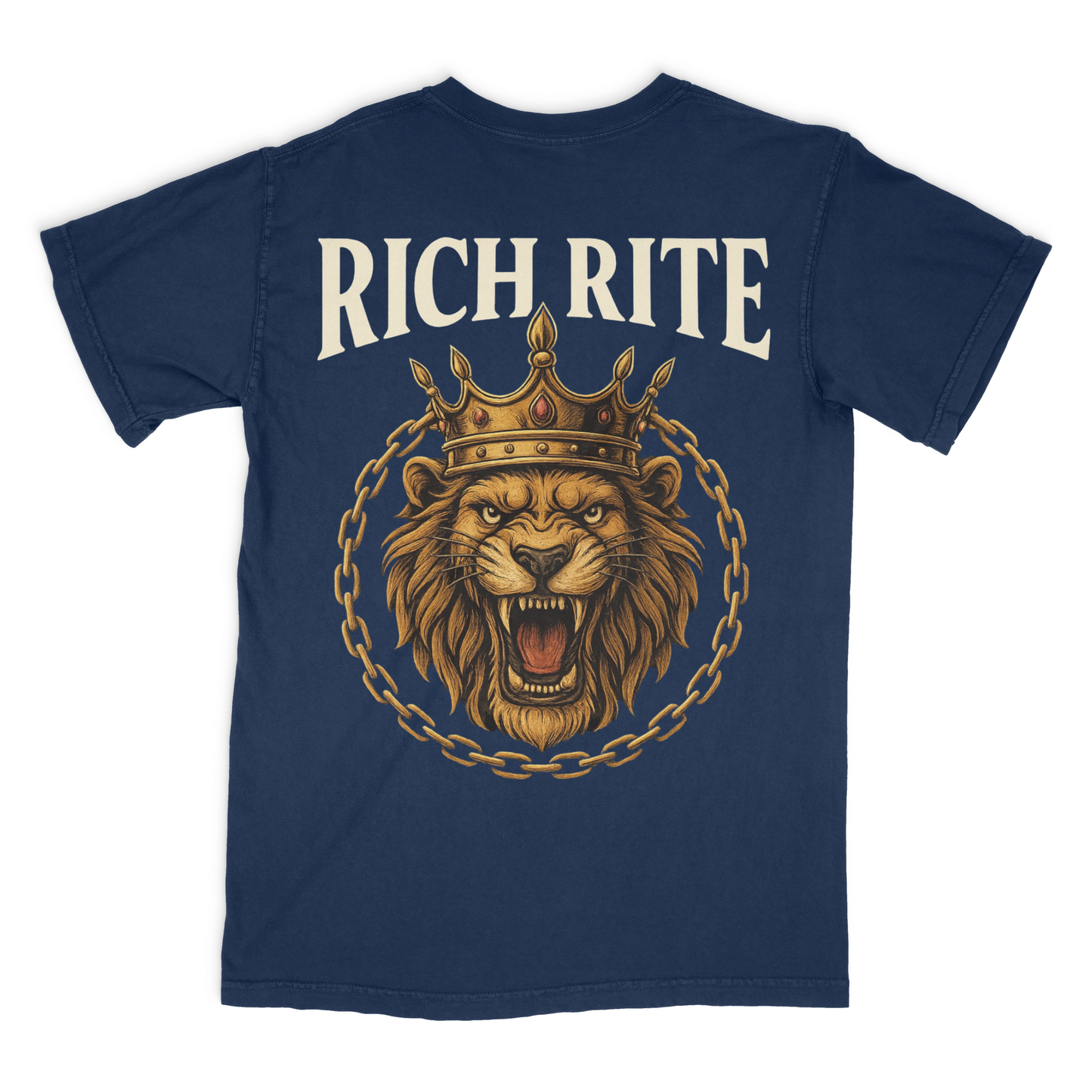 Rich Rite Lion Heavyweight Unisex Graphic Tshirt